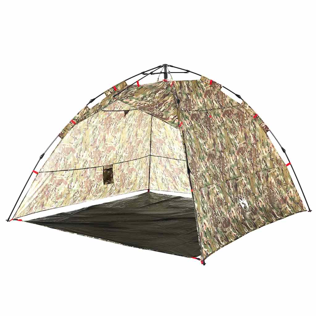 vidaXL Angelzelt 4 Personen Tarnmuster Quick Release