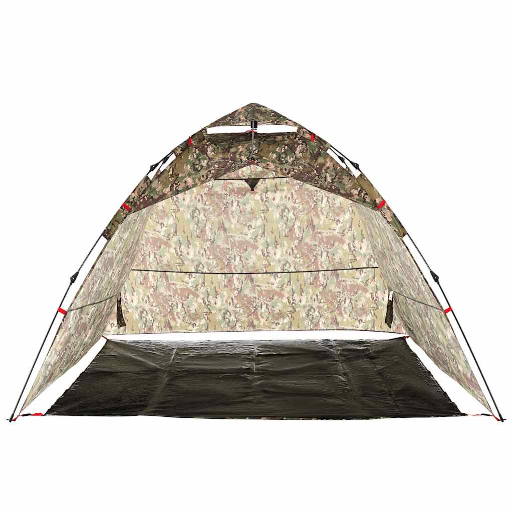 vidaXL Angelzelt 4 Personen Tarnmuster Quick Release