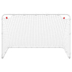 vidaXL Fußballtor Weiß 122 x 81 x 81 cm Stahl