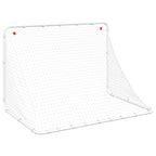 vidaXL Fußballtor Weiß 122 x 81 x 81 cm Stahl