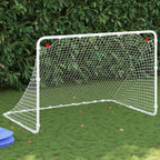 vidaXL Fußballtor Weiß 122 x 81 x 81 cm Stahl