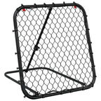 vidaXL Fußball-Rebounder Verstellbar Schwarz 84x73x60-80 cm Stahl