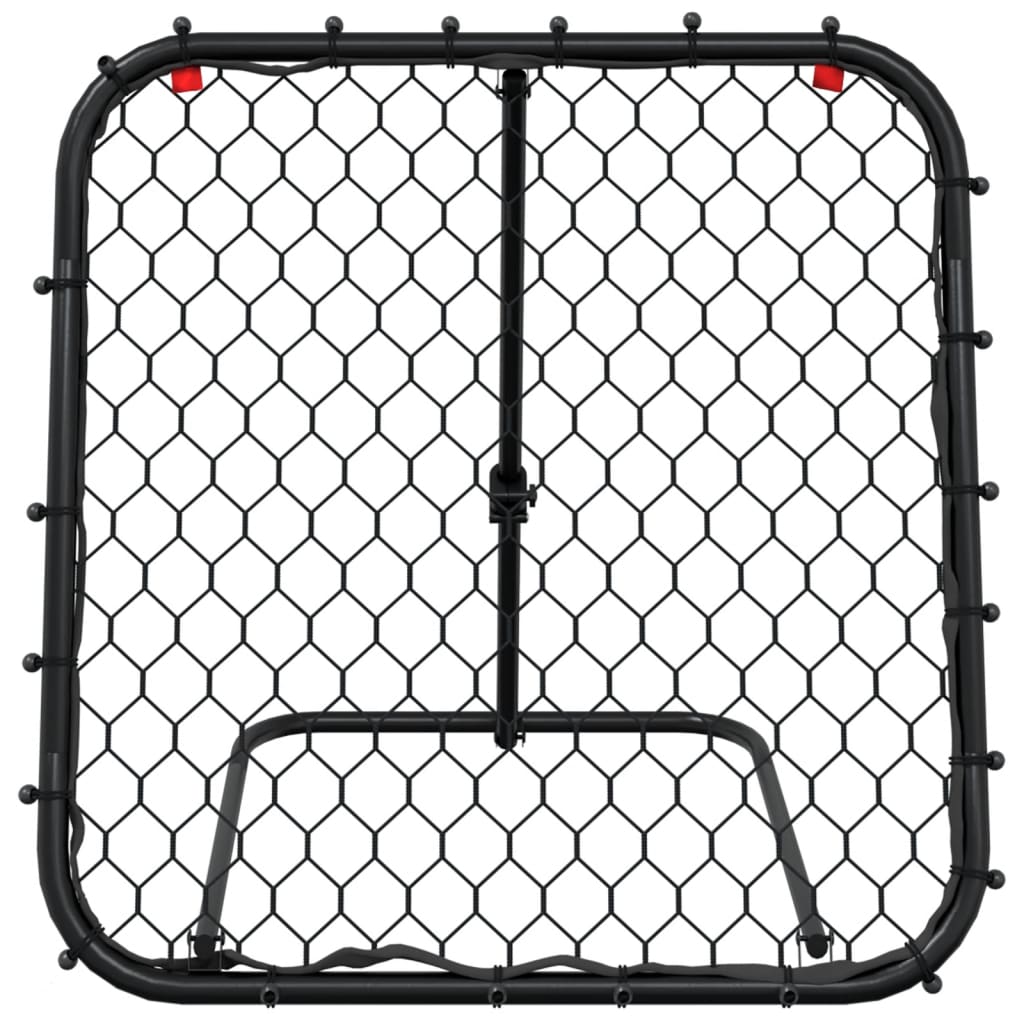 vidaXL Fußball-Rebounder Verstellbar Schwarz 84x73x60-80 cm Stahl