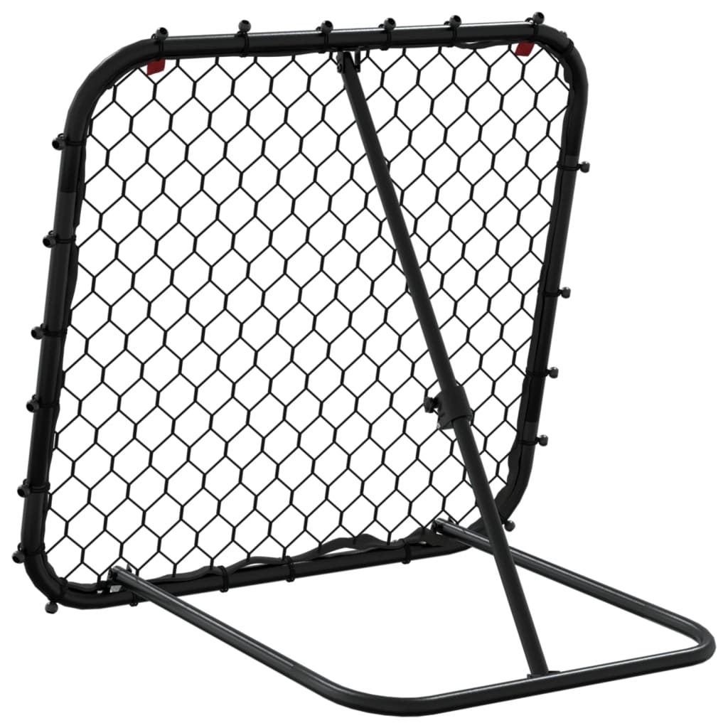 vidaXL Fußball-Rebounder Verstellbar Schwarz 84x73x60-80 cm Stahl