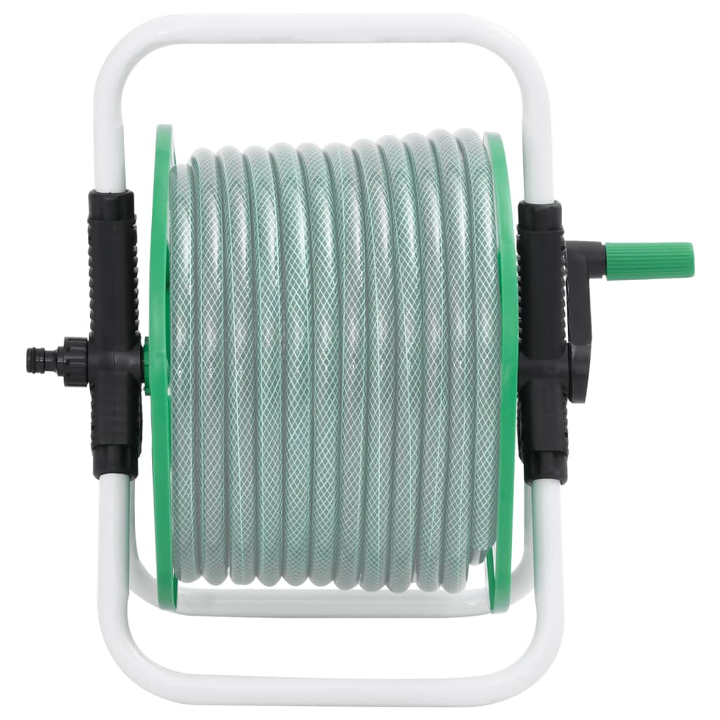 vidaXL Schlauchtrommel Freistehend für 45 m 1/2" Schlauch Stahl