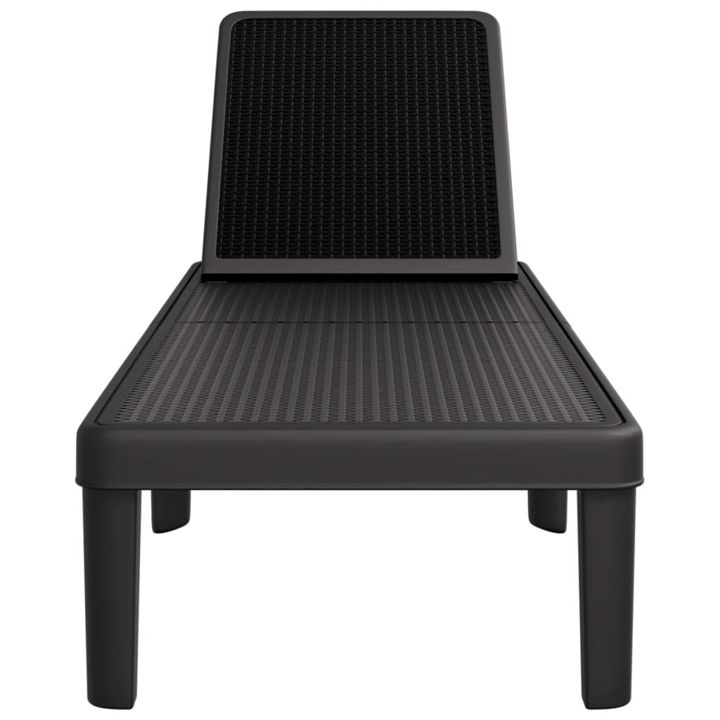 vidaXL 4-fach Verstellbare Sonnenliege 155,5x57x28 cm Polypropylen