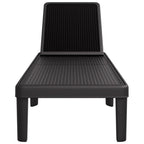 vidaXL 4-fach Verstellbare Sonnenliege 155,5x57x28 cm Polypropylen
