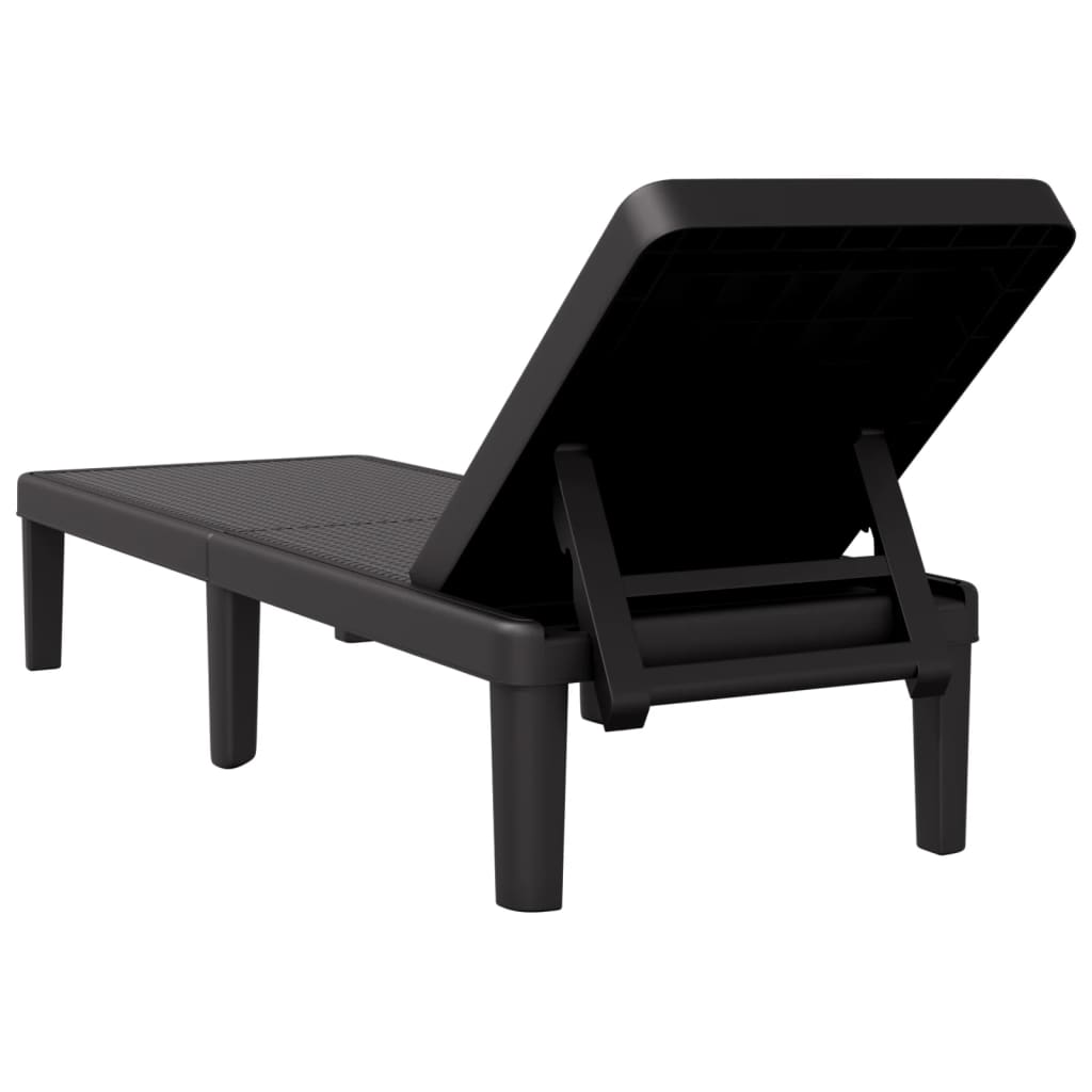 vidaXL 4-fach Verstellbare Sonnenliege 155,5x57x28 cm Polypropylen