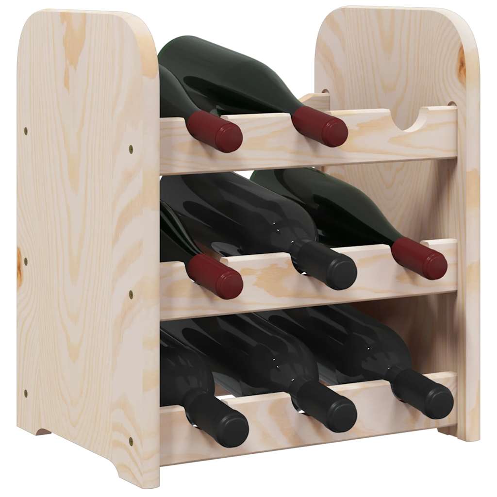 vidaXL Weinregal 33x25x37 cm Massivholz Kiefer