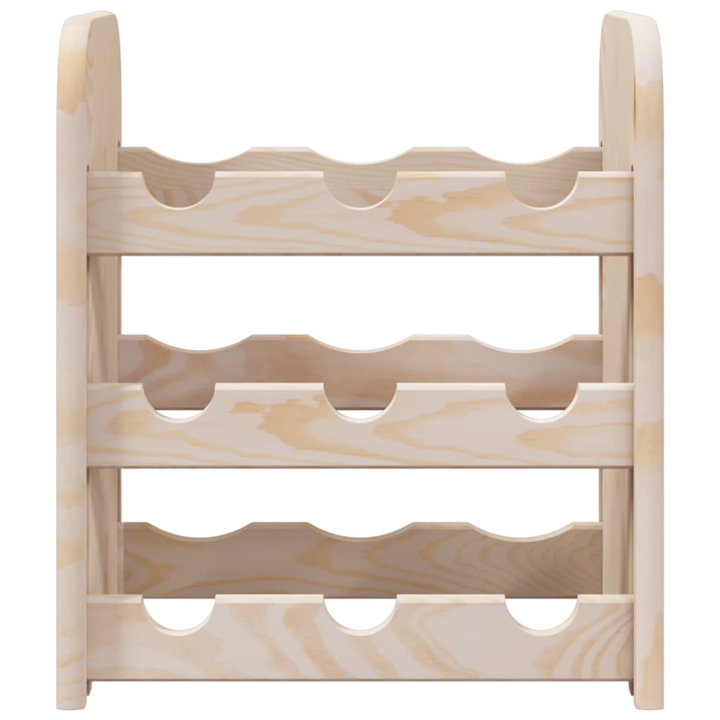 vidaXL Weinregal 33x25x37 cm Massivholz Kiefer