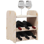 vidaXL Weinregal mit Oberplatte 33x25x37 cm Massivholz Kiefer