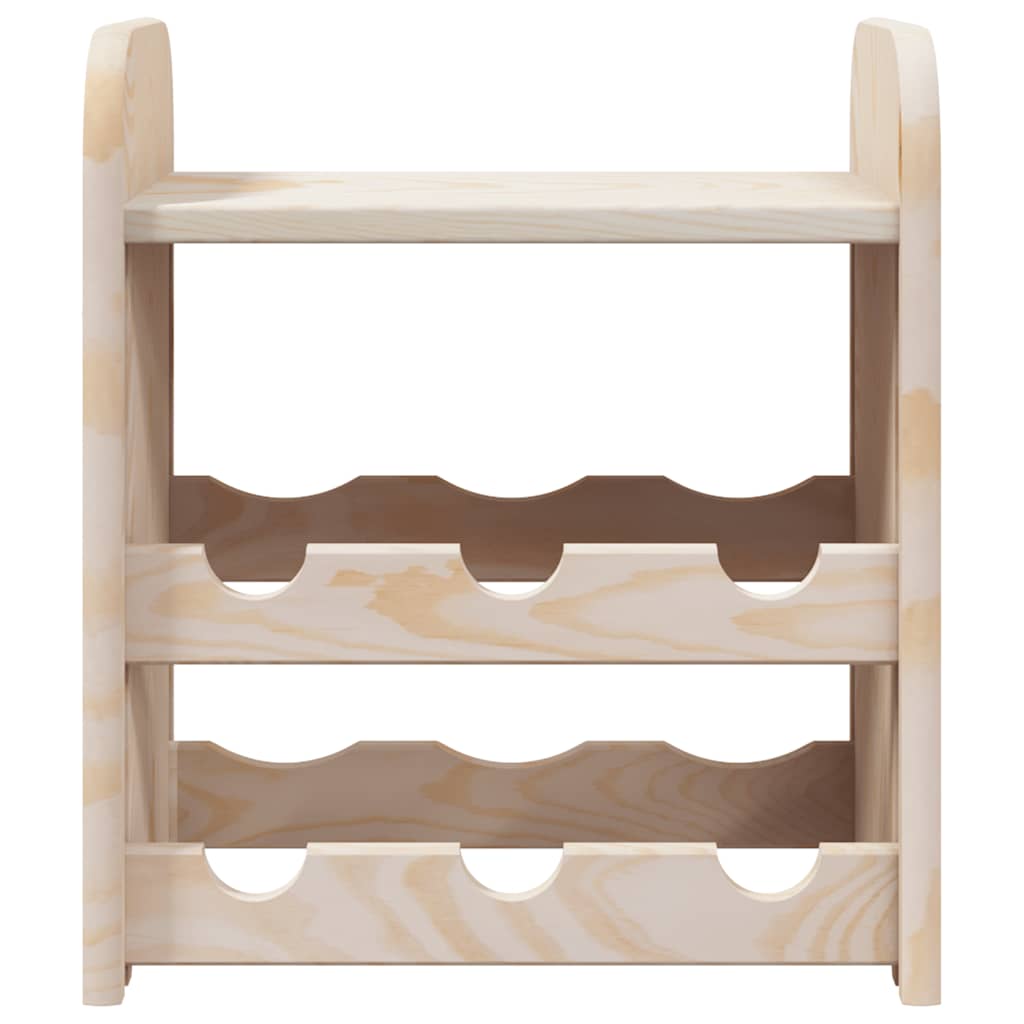 vidaXL Weinregal mit Oberplatte 33x25x37 cm Massivholz Kiefer