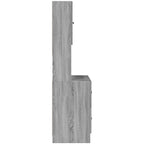vidaXL Küchenschrank Grau Sonoma 95x50x180 cm Holzwerkstoff