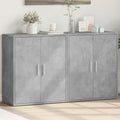 vidaXL Sideboards 2 Stk. Betongrau 60x31x70 cm Holzwerkstoff