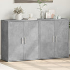 vidaXL Sideboards 2 Stk. Betongrau 60x31x70 cm Holzwerkstoff