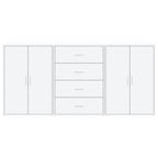 vidaXL Sideboards 3 Stk. Weiß 60x31x84 cm Holzwerkstoff