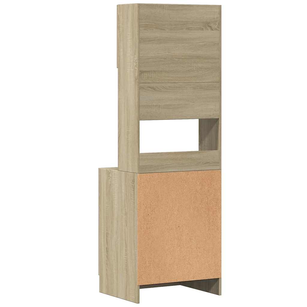 vidaXL Küchenschrank Sonoma-Eiche 60x50x180 cm Holzwerkstoff