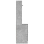 vidaXL Küchenschrank Betongrau 60x50x180 cm Holzwerkstoff