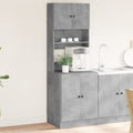 vidaXL Küchenschrank Betongrau 60x50x180 cm Holzwerkstoff