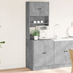 vidaXL Küchenschrank Betongrau 60x50x180 cm Holzwerkstoff