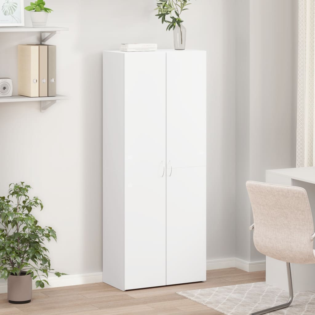 vidaXL Aktenschrank Weiß 60x32x153 cm Holzwerkstoff