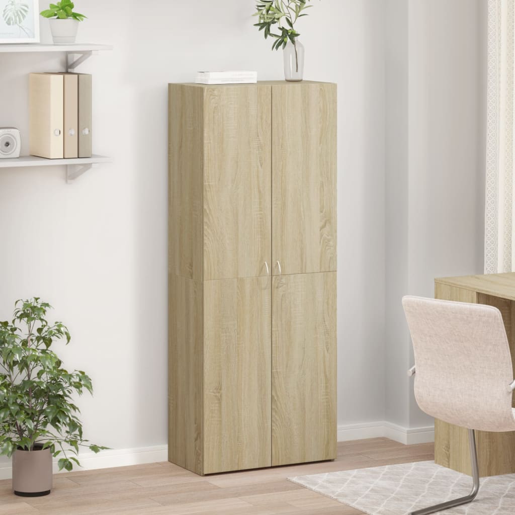 vidaXL Aktenschrank Sonoma-Eiche 60x32x153 cm Holzwerkstoff