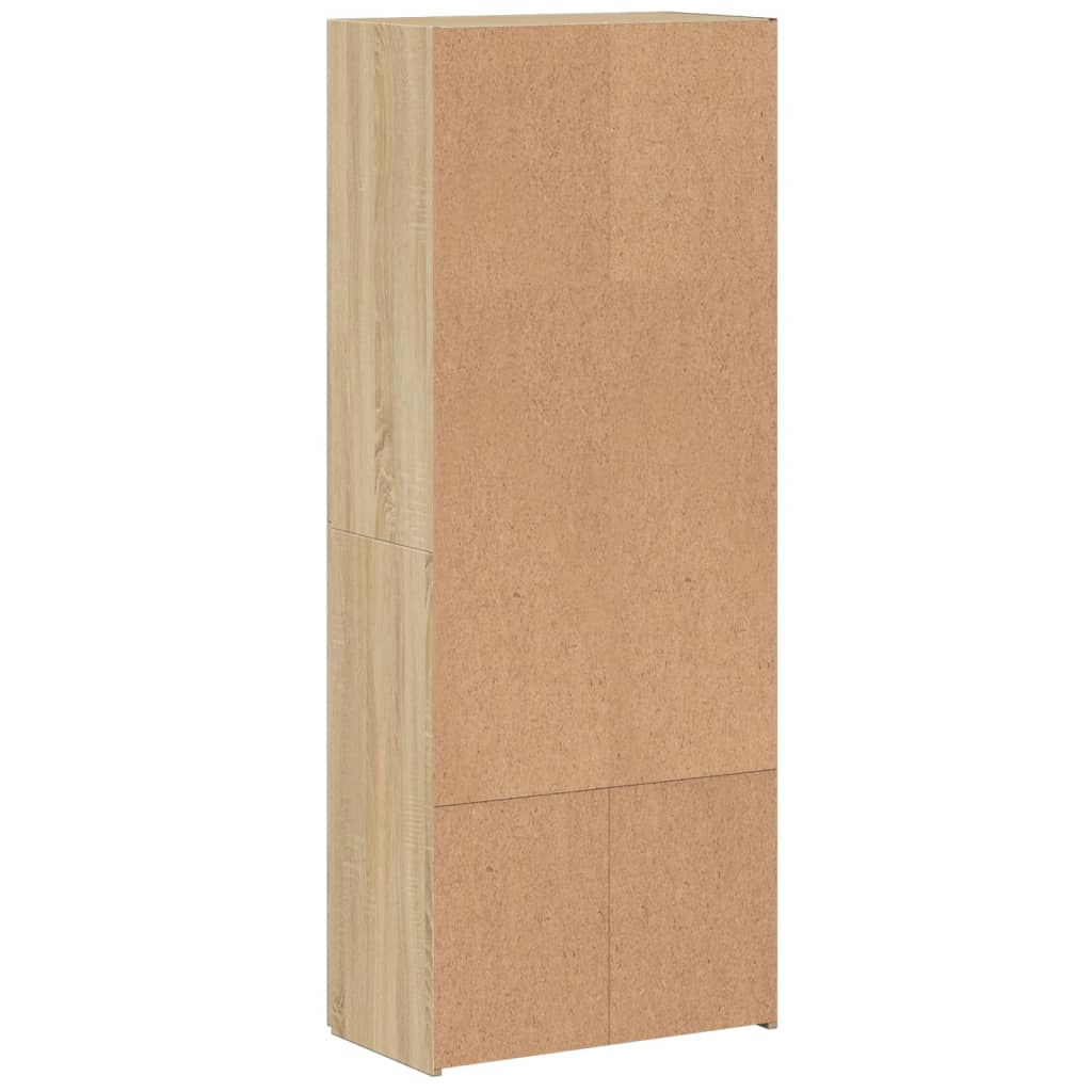 vidaXL Aktenschrank Sonoma-Eiche 60x32x153 cm Holzwerkstoff