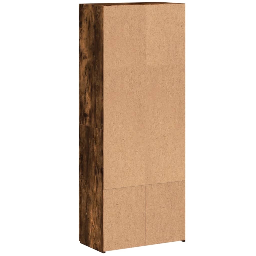 vidaXL Aktenschrank Räuchereiche 60x32x153 cm Holzwerkstoff
