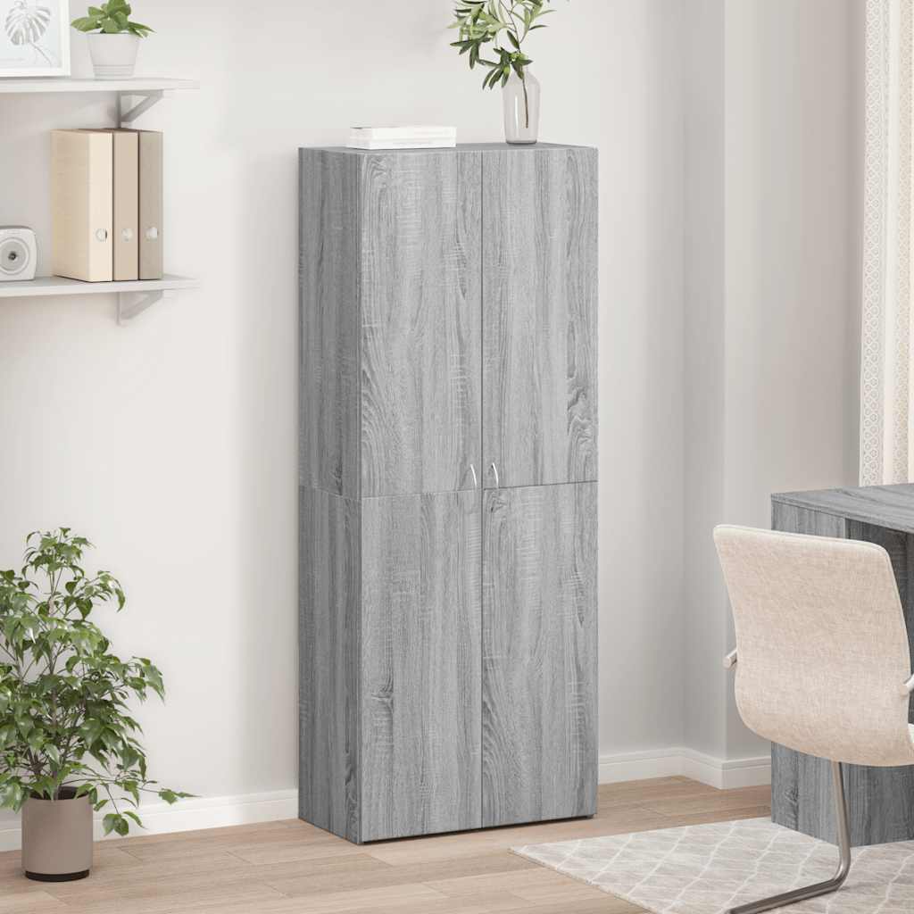 vidaXL Aktenschrank Grau Sonoma 60x32x153 cm Holzwerkstoff