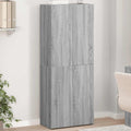 vidaXL Aktenschrank Grau Sonoma 60x32x153 cm Holzwerkstoff
