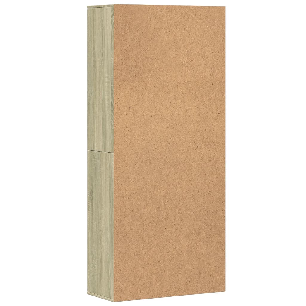 vidaXL Highboard Sonoma-Eiche 80x35x180 cm Holzwerkstoff