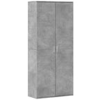vidaXL Highboard Betongrau 80x35x180 cm Holzwerkstoff
