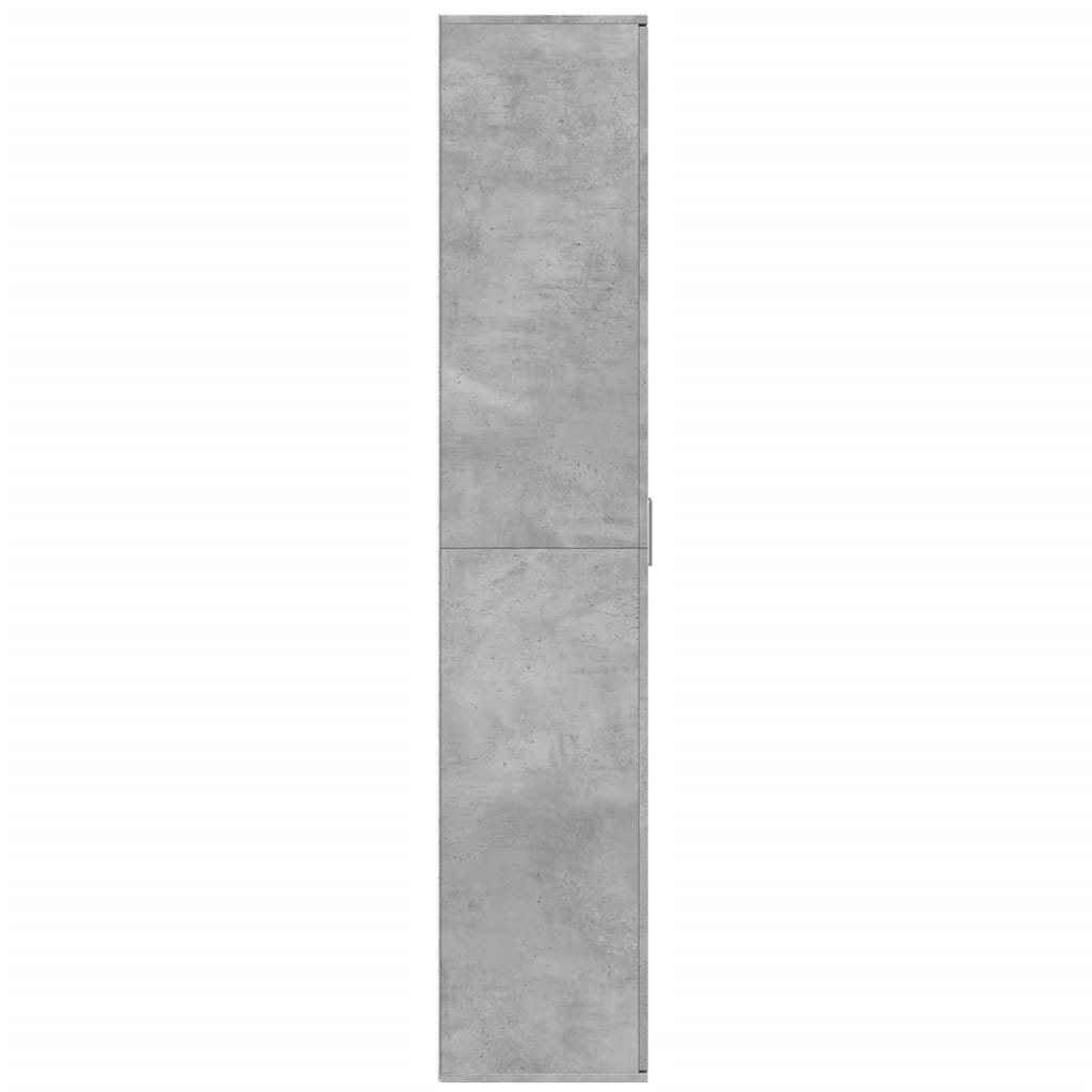 vidaXL Highboard Betongrau 80x35x180 cm Holzwerkstoff