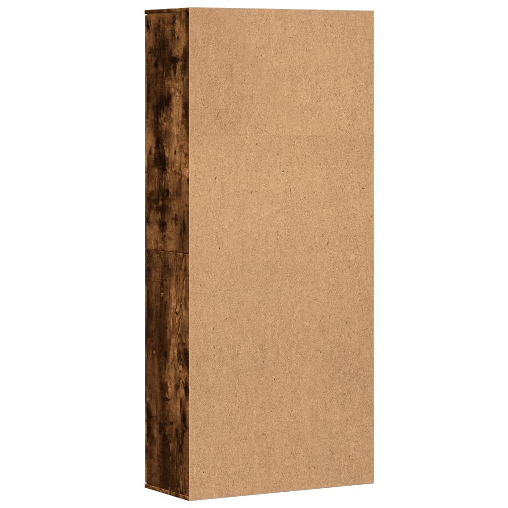 vidaXL Highboard Räuchereiche 80x35x180 cm Holzwerkstoff
