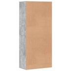 vidaXL Schuhschrank Betongrau 80x39x178 cm Holzwerkstoff