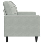 vidaXL Sessel Hellgrau 60 cm Samt