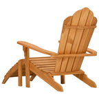 vidaXL Adirondack-Gartenstuhl mit Fußstütze Massivholz Teak