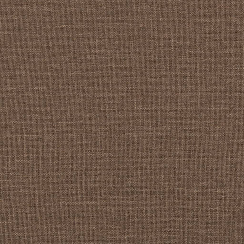 vidaXL 3-Sitzer-Sofa mit Zierkissen Braun 210 cm Stoff