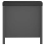 vidaXL Aufbewahrungsbox mit Kissen Grau 105x40x45 cm