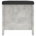 vidaXL Aufbewahrungsbox mit Kissen Betongrau 105x40x45 cm