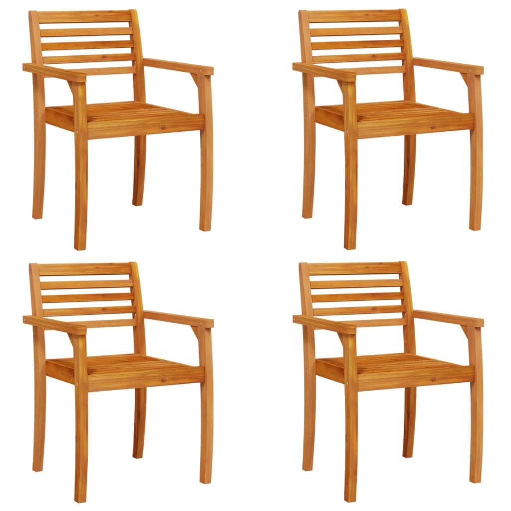 vidaXL Gartenstühle 4 Stk. 59x55x85 cm Massivholz Akazie