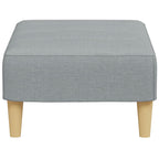 vidaXL Fußhocker Hellgrau 77x55x31 cm Stoff