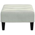 vidaXL Fußhocker Hellgrau 77x55x31 cm Samt
