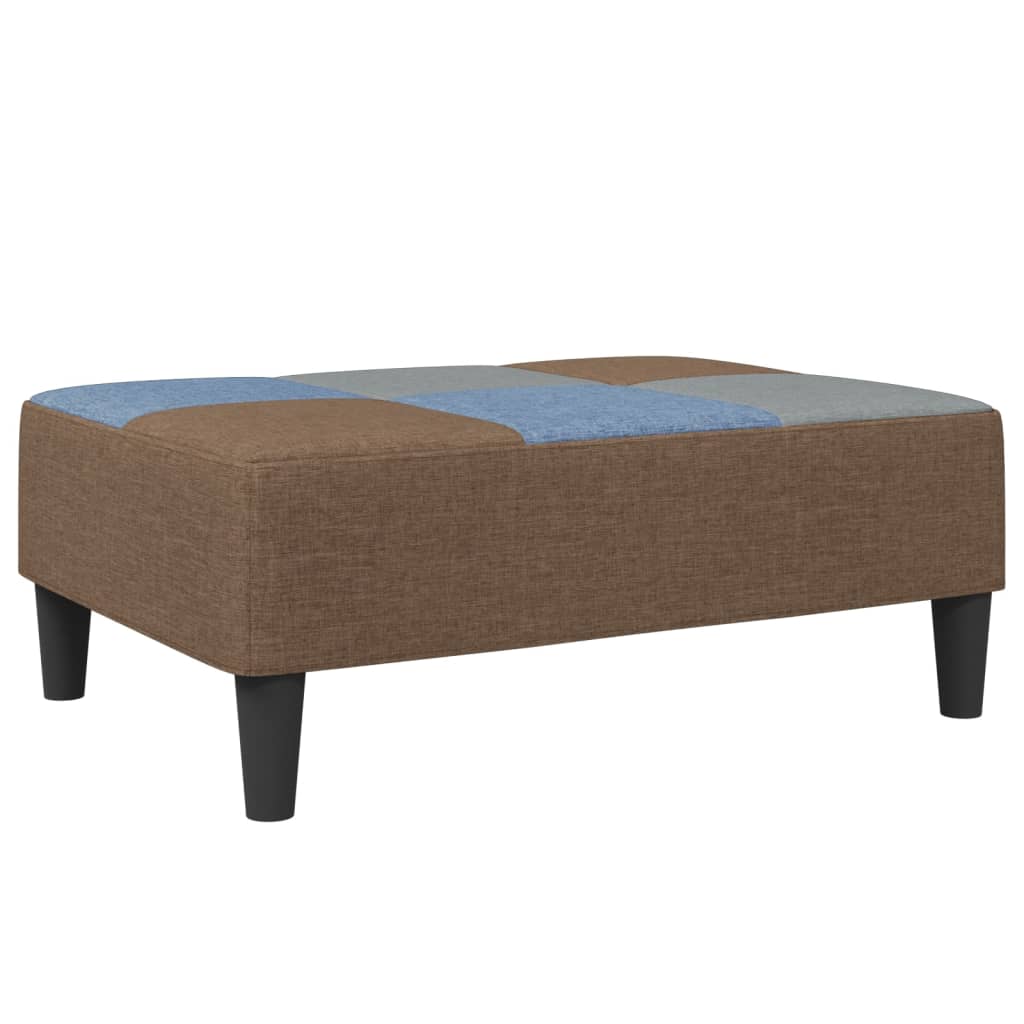 vidaXL Fußhocker Patchwork 77x55x31 cm Stoff