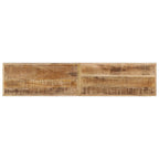 vidaXL Bank 160 cm Raues Mangoholz und Stahl