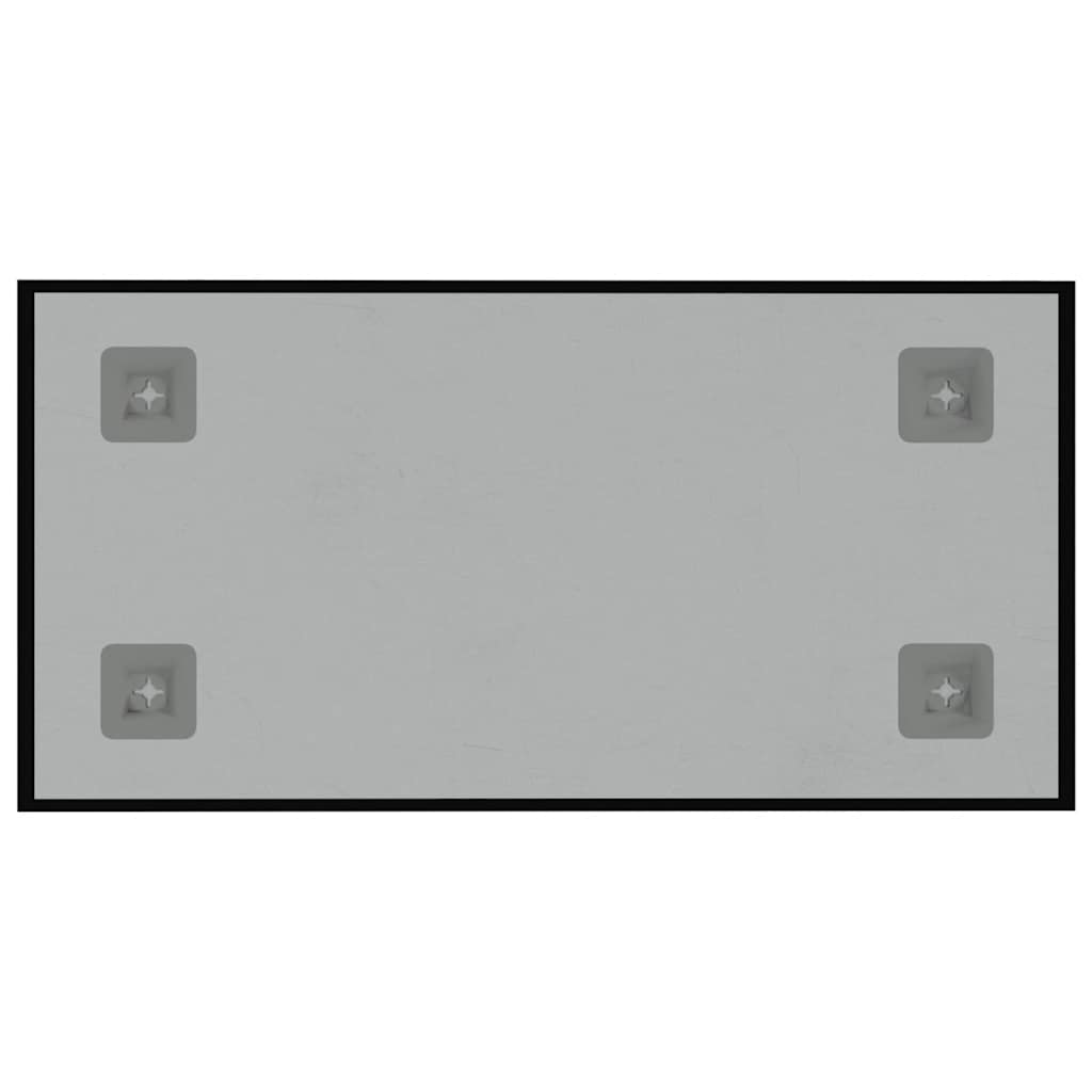 vidaXL Magnettafel Wandmontage Schwarz 40x20 cm Hartglas