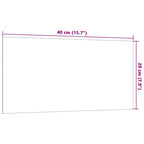 vidaXL Magnettafel Wandmontage Schwarz 40x20 cm Hartglas