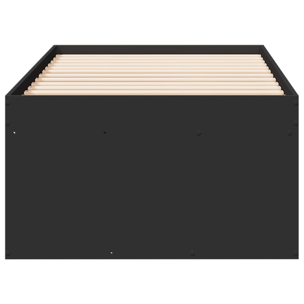 vidaXL Tagesbett mit Schubladen ohne Matratze Schwarz 100x200 cm