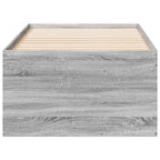 vidaXL Tagesbett mit Schubladen ohne Matratze Grau Sonoma 100x200 cm