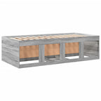 vidaXL Tagesbett mit Schubladen ohne Matratze Grau Sonoma 100x200 cm